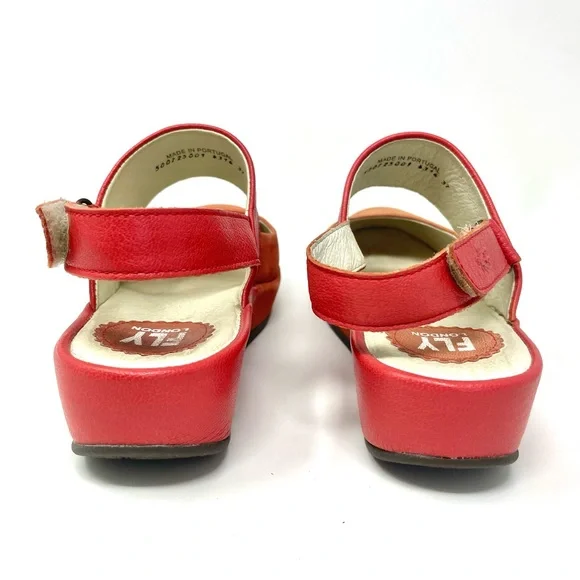 🍒🍊FLY London Vibrant Red & Orange Women’s Shoes – Style Meets Comfort🍊🍒 - Picture 4 of 9